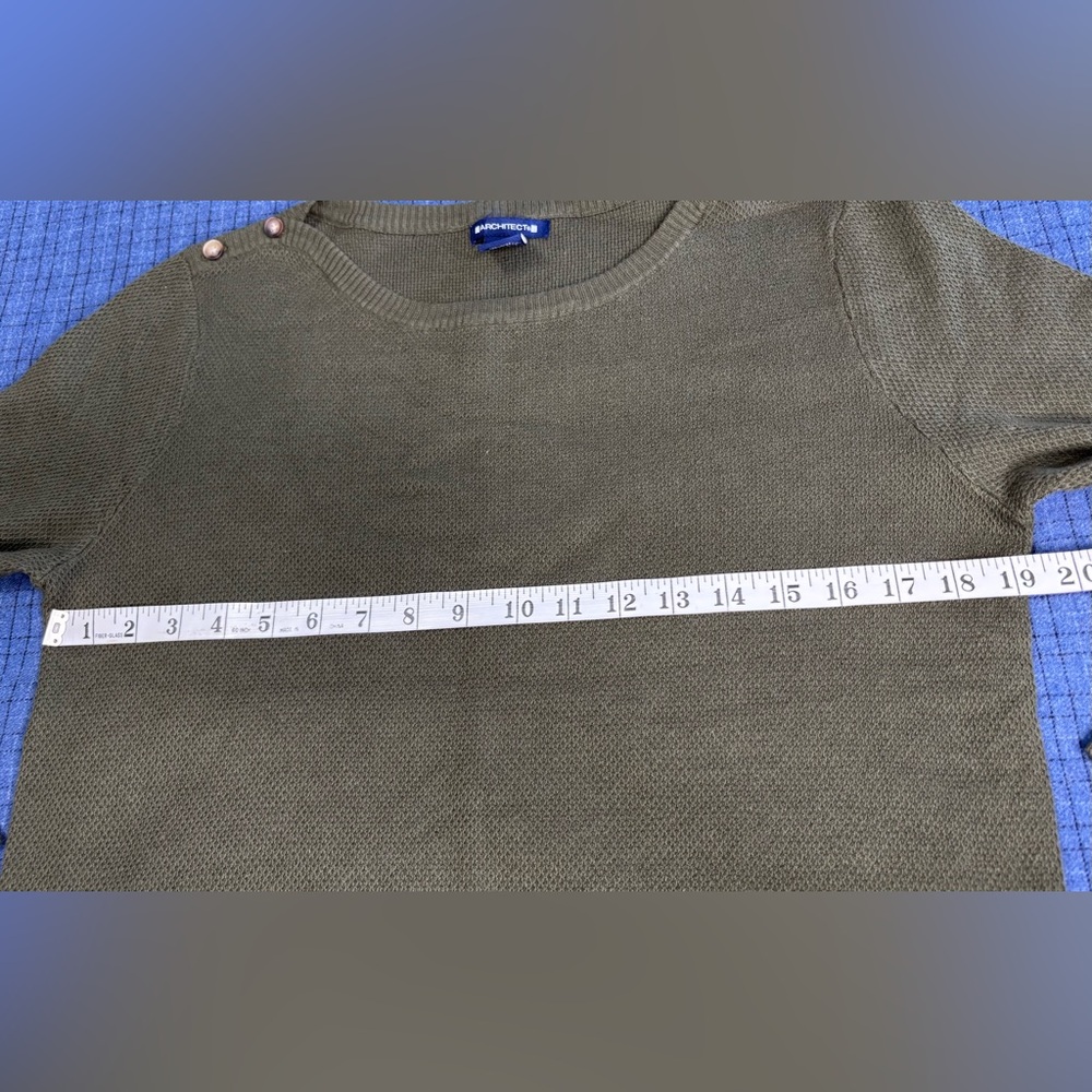3/$20 Architect Olive Green Women's Sweater - Picture 9 of 12